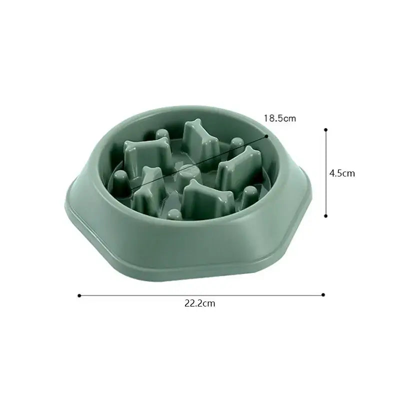 Slow Feeder Pet Bowl For Dogs & Cats - Anti Slip Design to Promote Healthy Eating