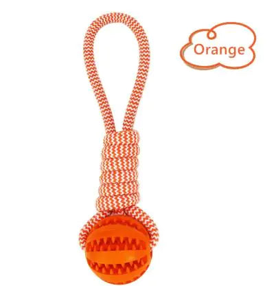 Interactive Tug n Chew Play Ball - Durable, Chew-Resistant & Fun For All Breeds